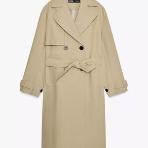 WATER REPELLENT BELTED TRENCH COAT